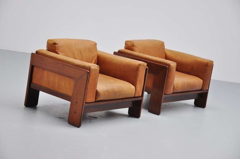 Mid-Century Modern Tobia Scarpa Bastiano Lounge Chairs Gavina 1960