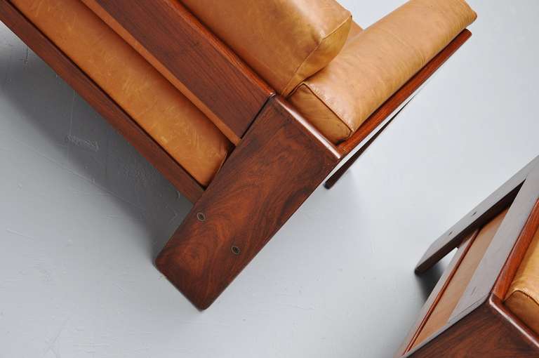 Tobia Scarpa Bastiano Lounge Chairs Gavina 1960 In Good Condition In Roosendaal, Noord Brabant