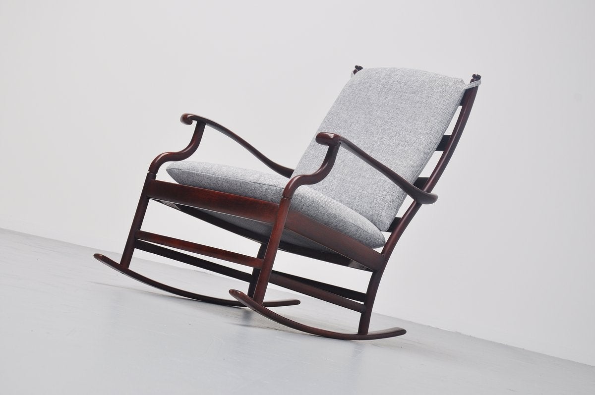 Mahogany Danish Rocking Chair, 1960 2