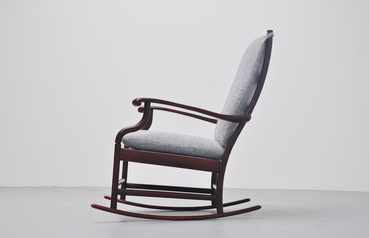 Mahogany Danish Rocking Chair, 1960 3
