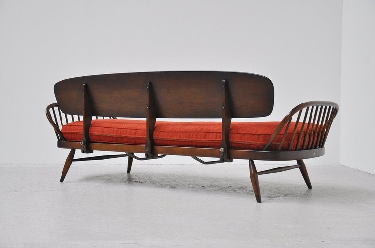 Luigi Ercolani daybed sofa stained wood by Ercol 1960 2