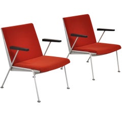Wim Rietveld Oase chairs Ahrend red
