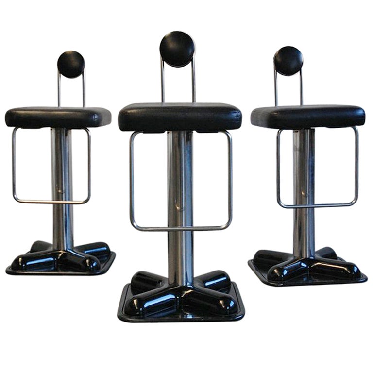 Joe Colombo Birillo Bar Stools for Zanotta