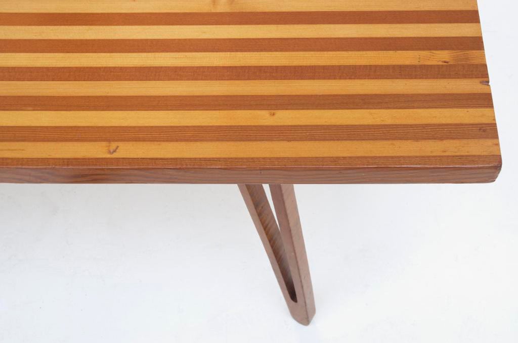 Danish Striped Scandinavian Ash Coffee Table