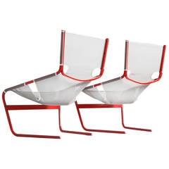 Set of Pierre Paulin Lounge Chairs, Model 444