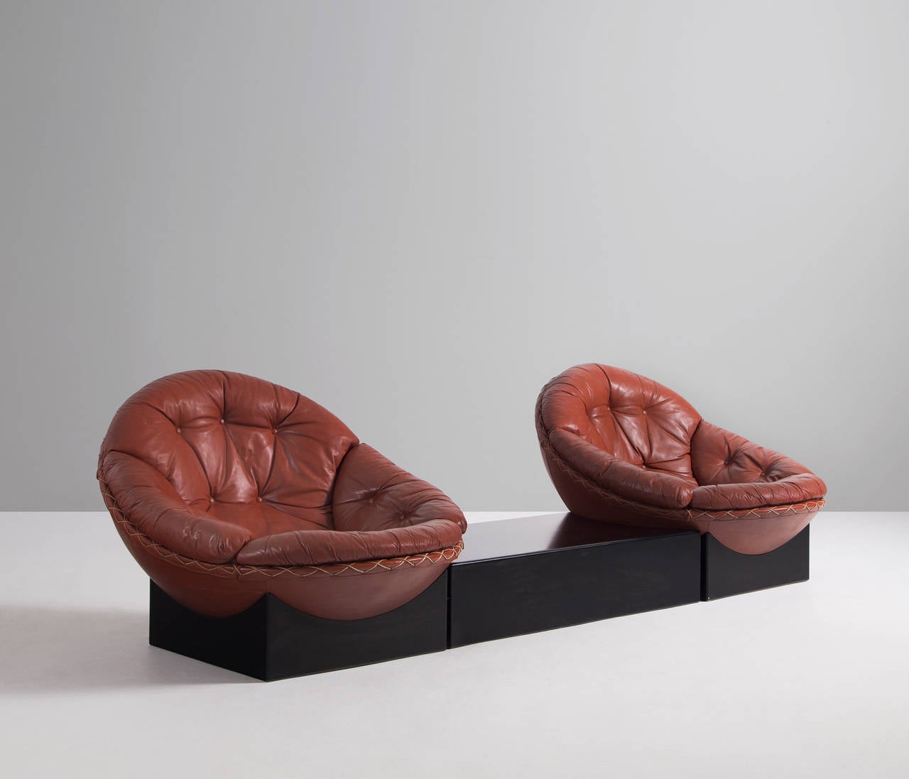 Rare Set of Lounge Chairs by Illum Wikkelso for Ryesberg Møbler