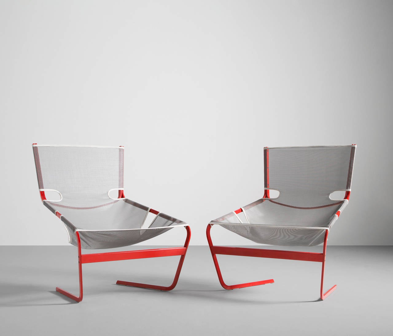 Mid-Century Modern Set of Pierre Paulin Lounge Chairs, Model 444