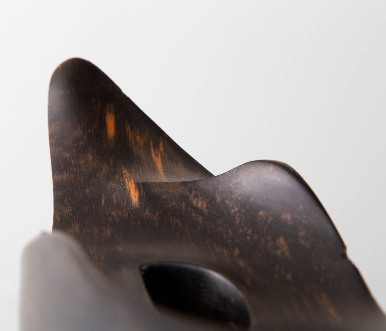 Mid-Century Modern Signed Alexandre Noll 'Flame' Sculpture in Ebony