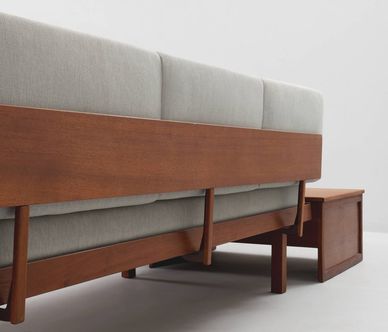 Mid-20th Century Danish Living Room Set in Teak and Fabric Upholstery