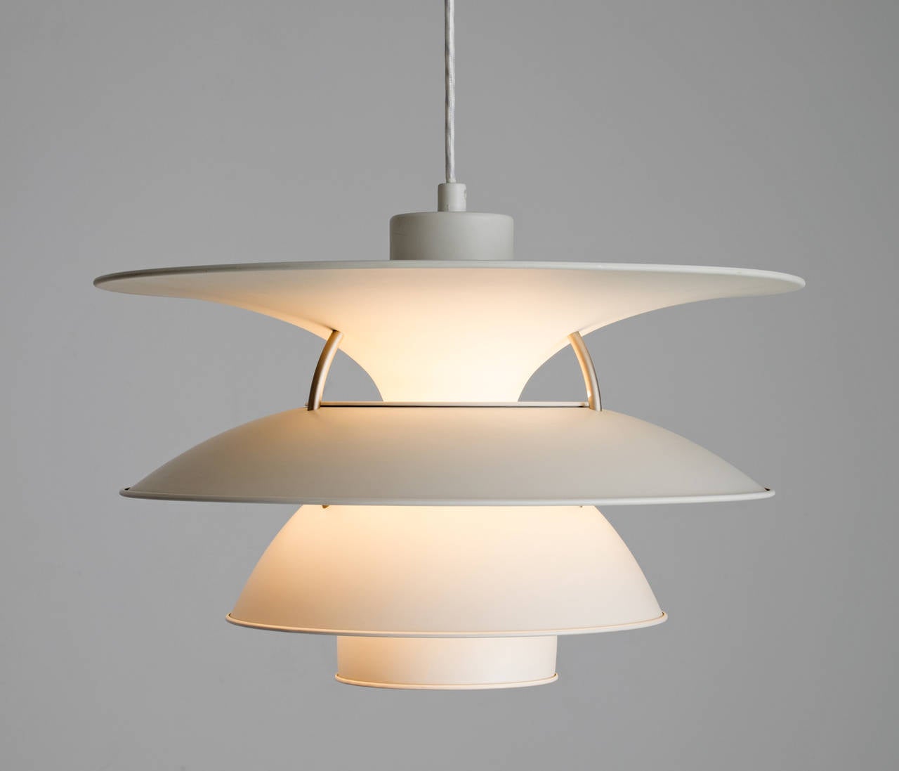 Danish Set of Two Charlottenburg Pendant Lamps by Poul Henningsen