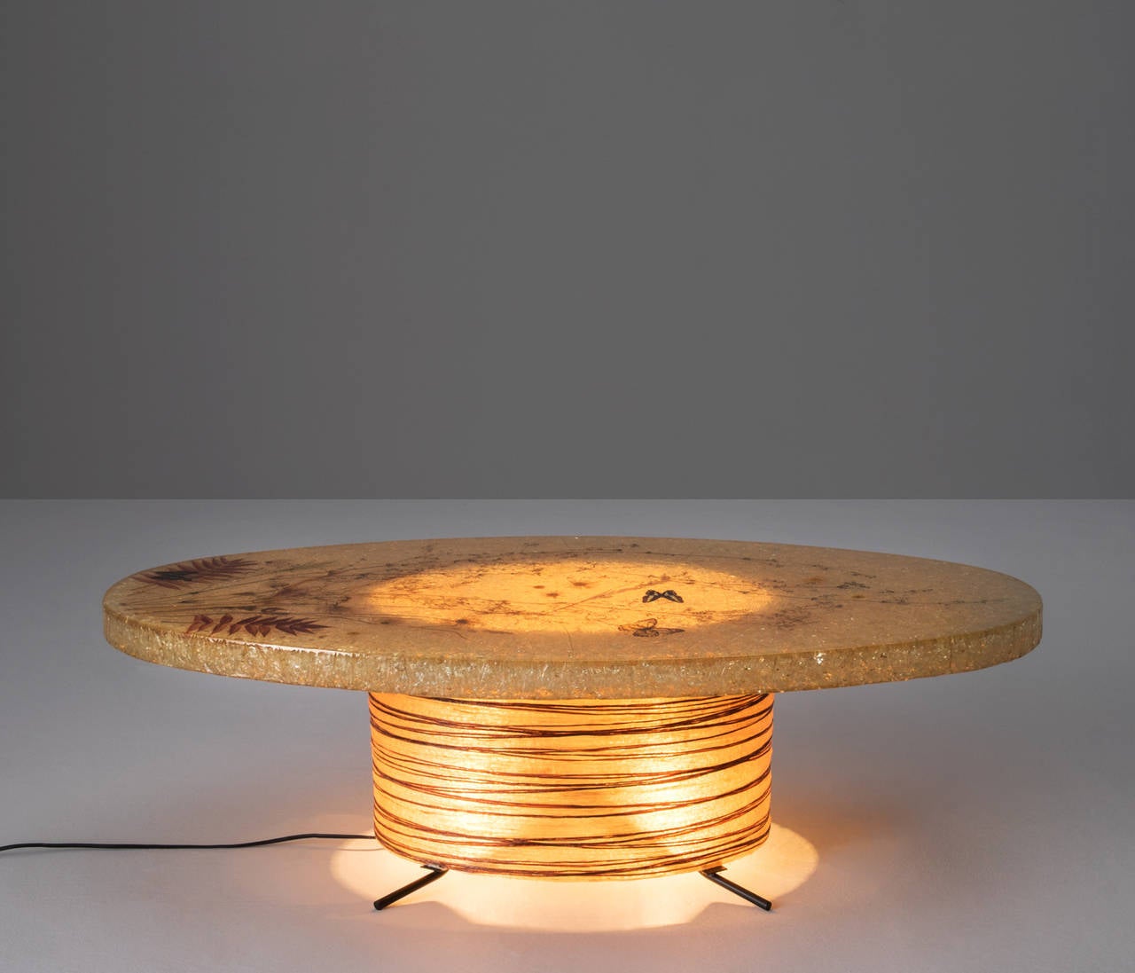 Mid-Century Modern Illuminated Coffee Table by D'accolay, France, 1960s