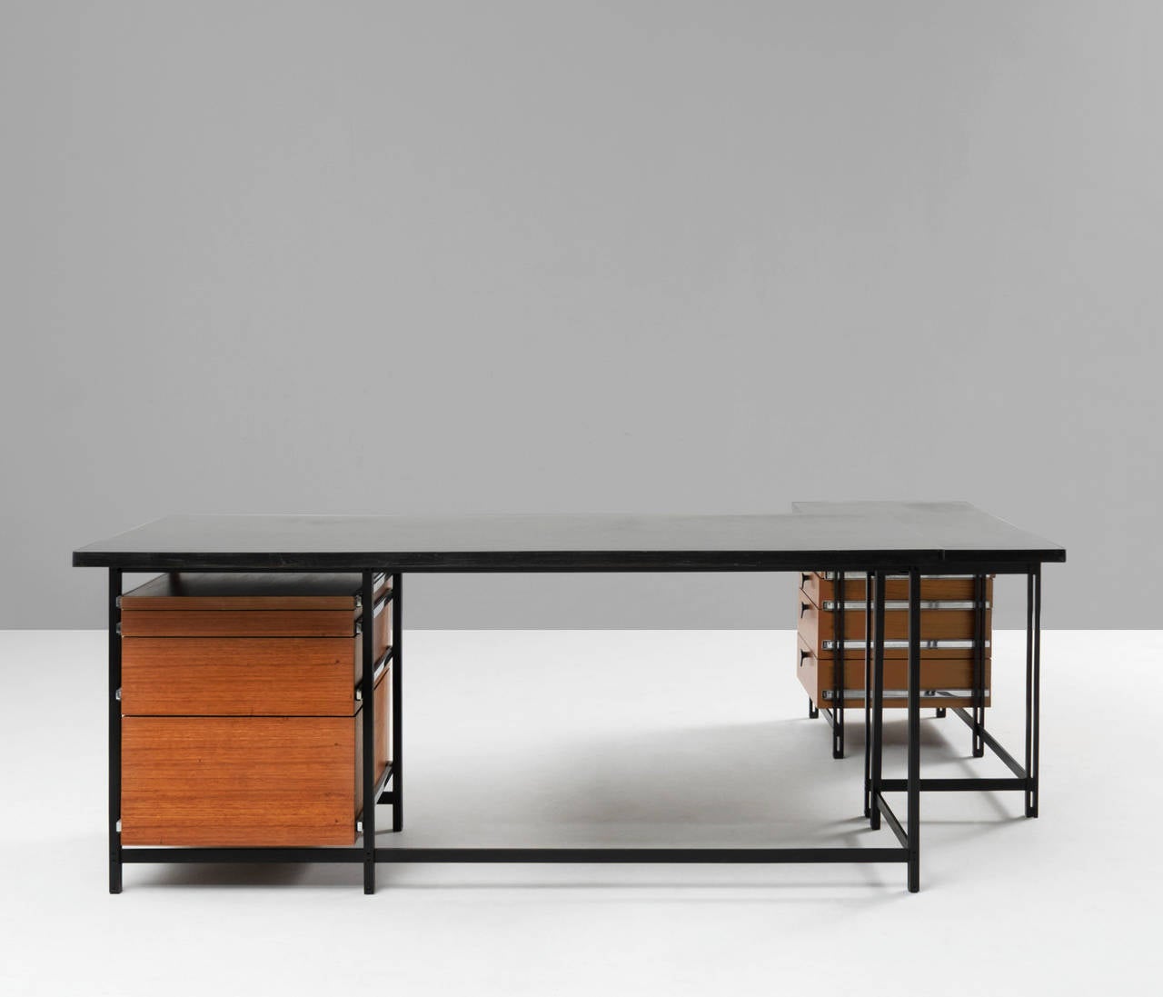 Rare Executive Desk by Jules Wabbes, Old Version 2