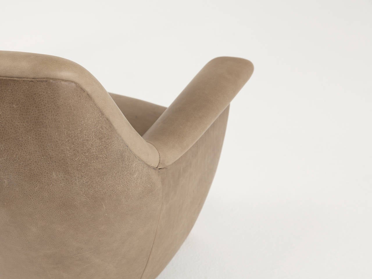 Organic Shaped Curved Danish Sofa, Reupholstered 2