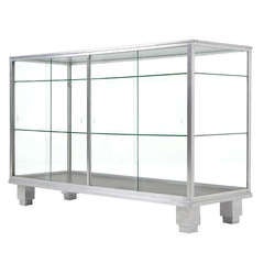 Art Deco Aluminum and Glass Showcase