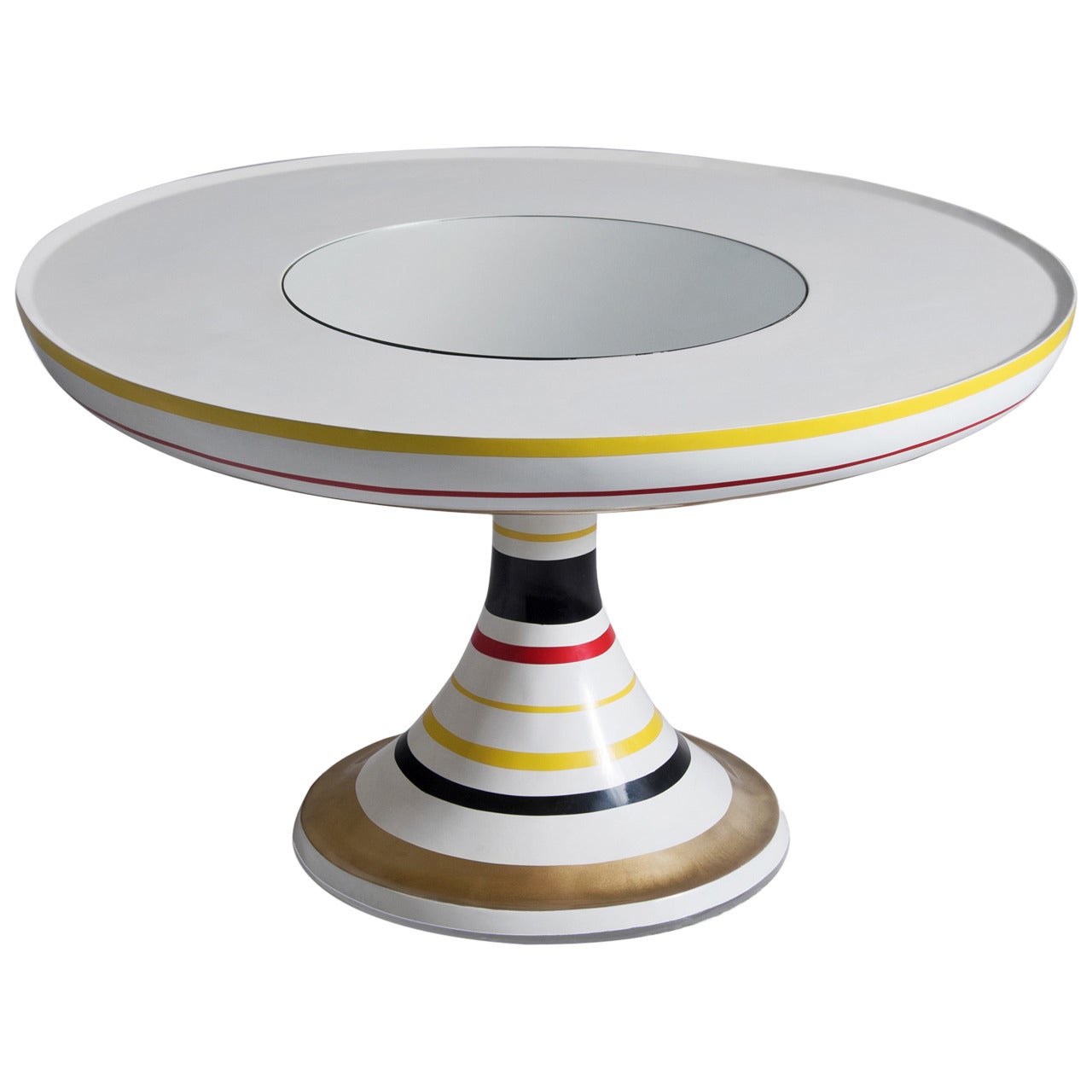 Valentina Audrito Colorful Round Pedestal Table
