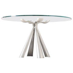 Vittorio Introini Pedestal Dining Table for Saporiti