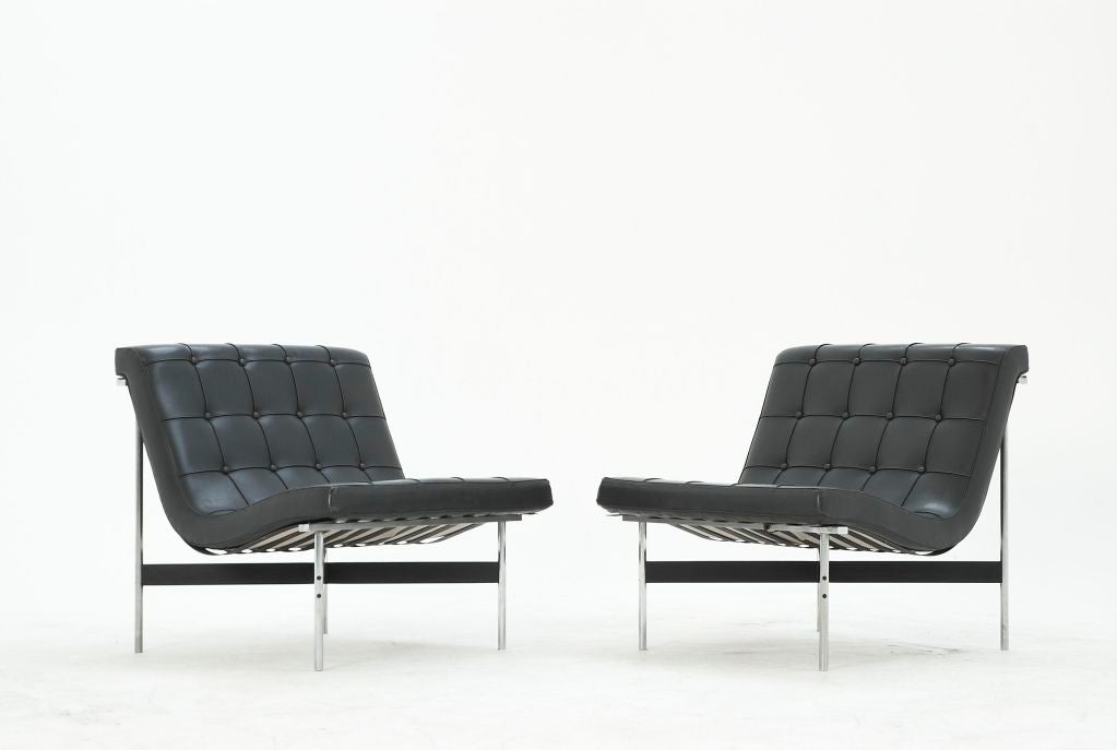 Mid-20th Century New York Lounge Chairs by Katavolos Littel and Kelley, USA 1952