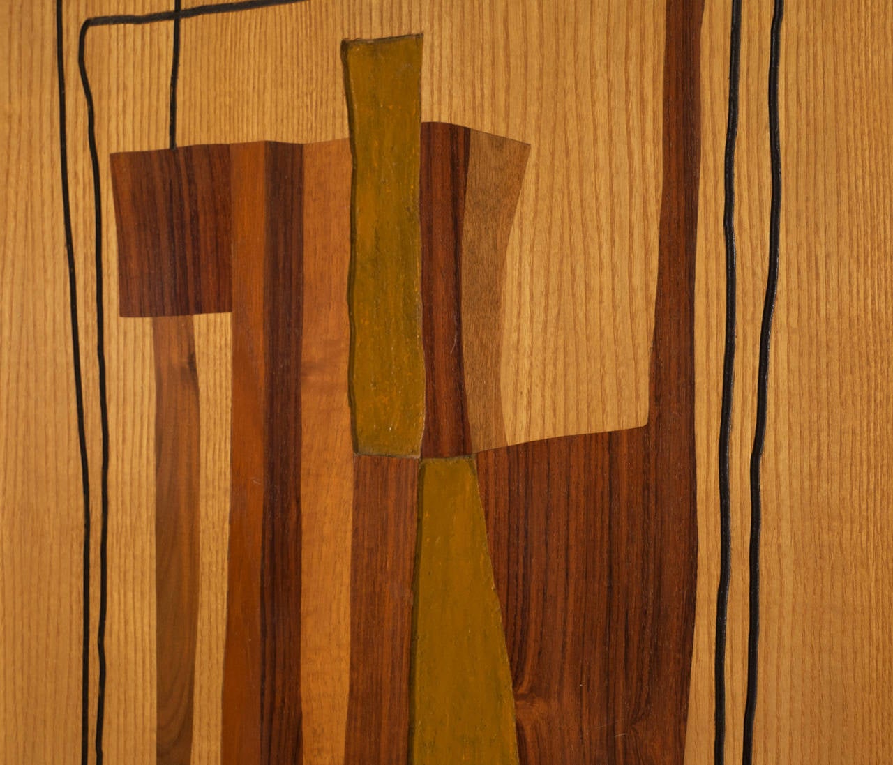 Mid-20th Century 10ft / 290cm large - Marcello Siard wooden Wall Panels, Italy, 1961