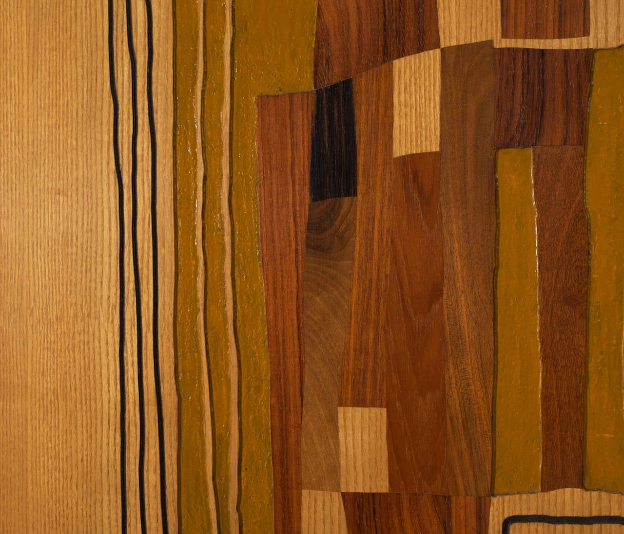 Paint 10ft / 290cm large - Marcello Siard wooden Wall Panels, Italy, 1961