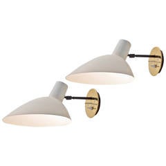 Wall-Mounted Pair of Sconces by Arteluce