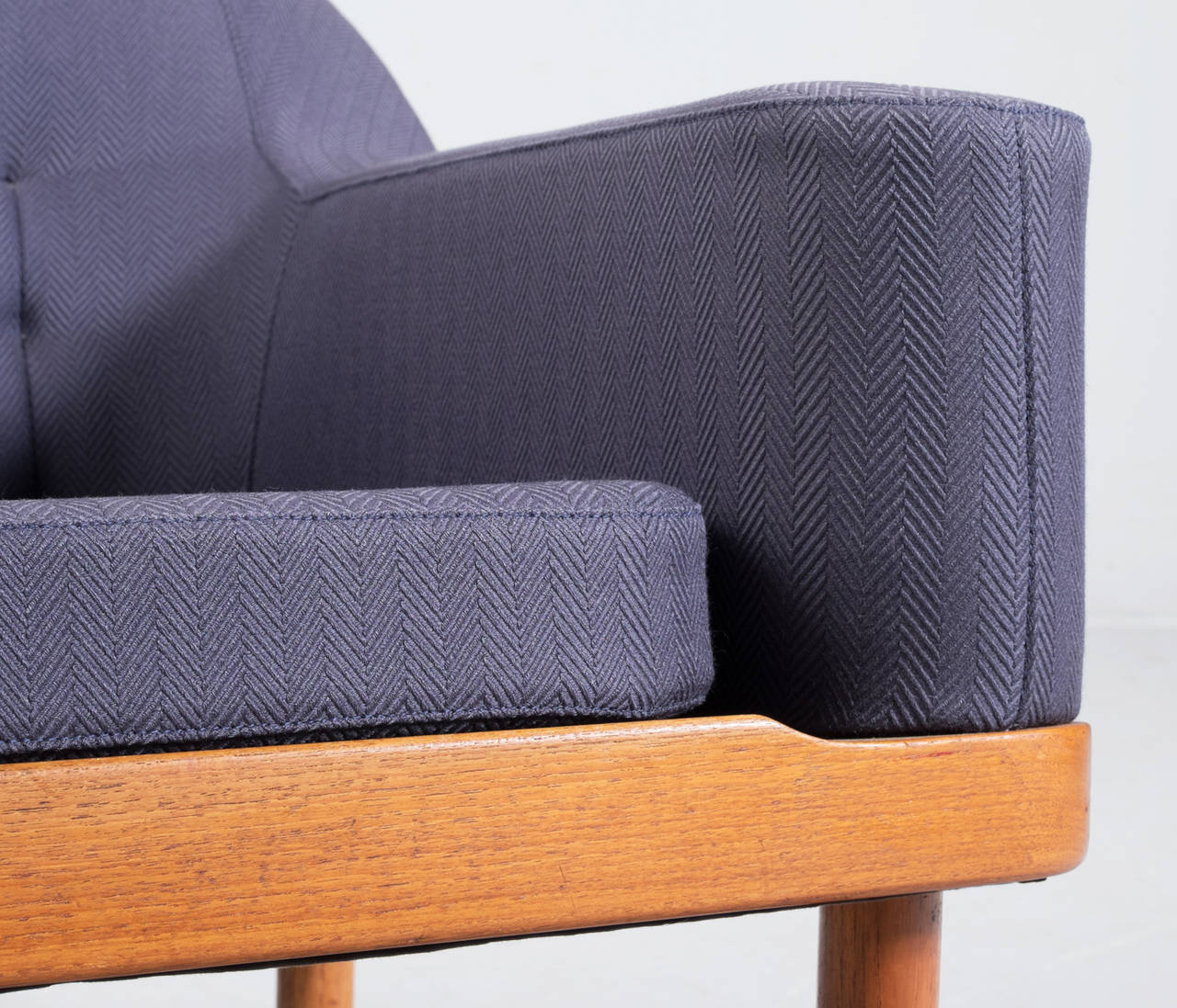 Upholstery Pair of Scandinavian Lounge Chairs