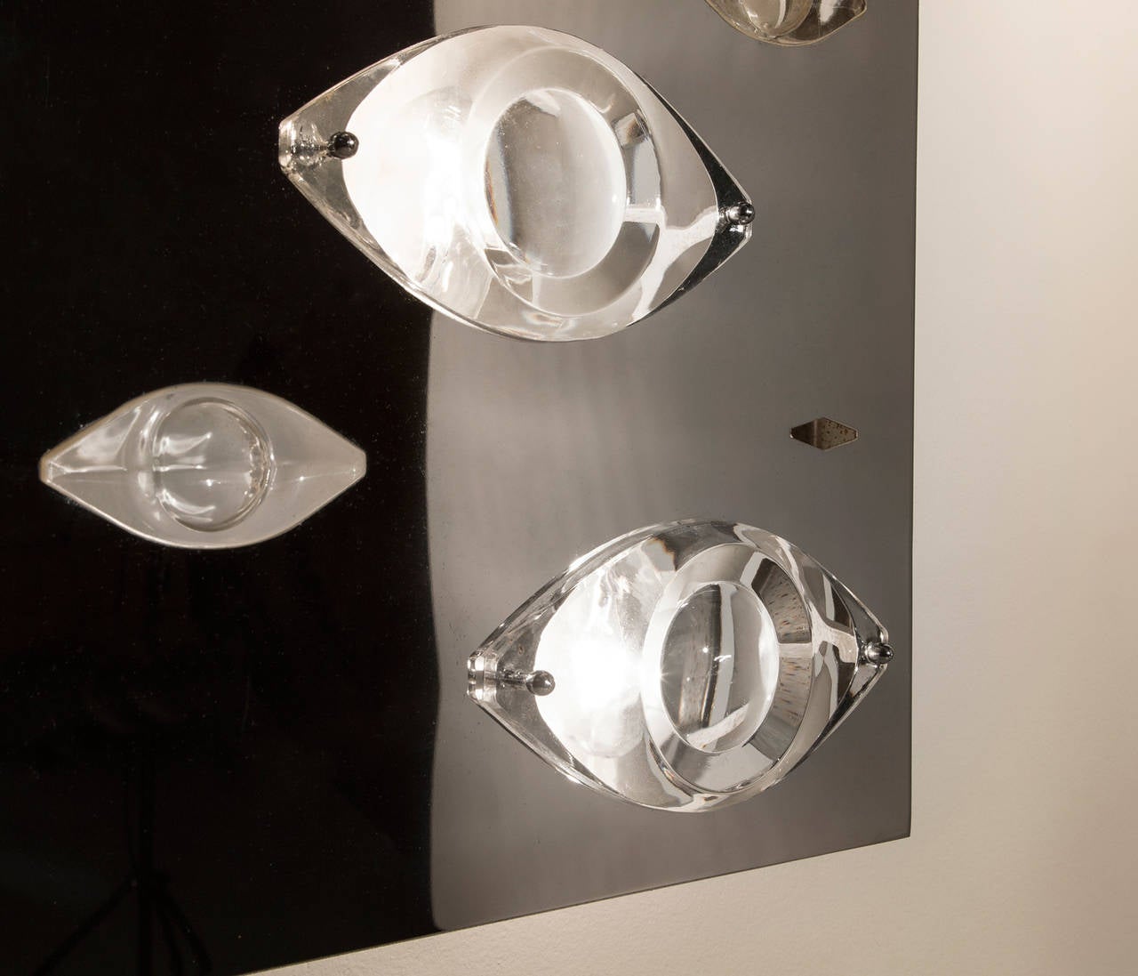 Oscar Torlasco Chrome Wall Lights In Excellent Condition In Waalwijk, NL