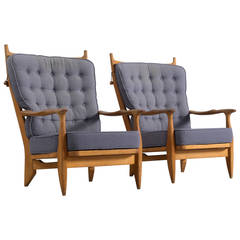 Guillerme and Chambron High Back Lounge Chair