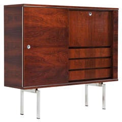 Highboard with Rosewood and Chrome, 1960s
