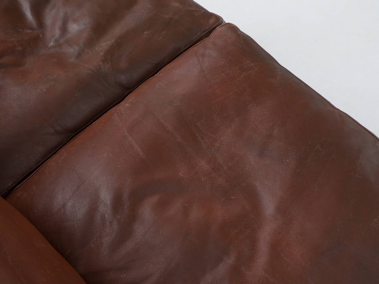 Leather Danish Four-Seat Sofa, 1960s