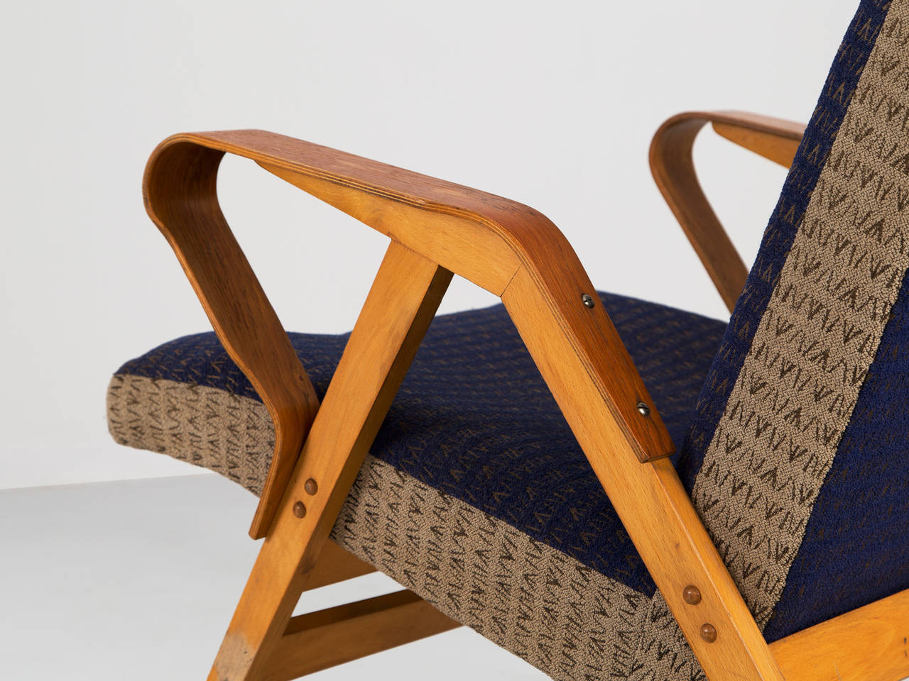 Mid-20th Century Early 1950s Plywood Lounge Chairs