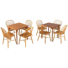 Two Scandinavian Dining Sets by Palle Suenson
