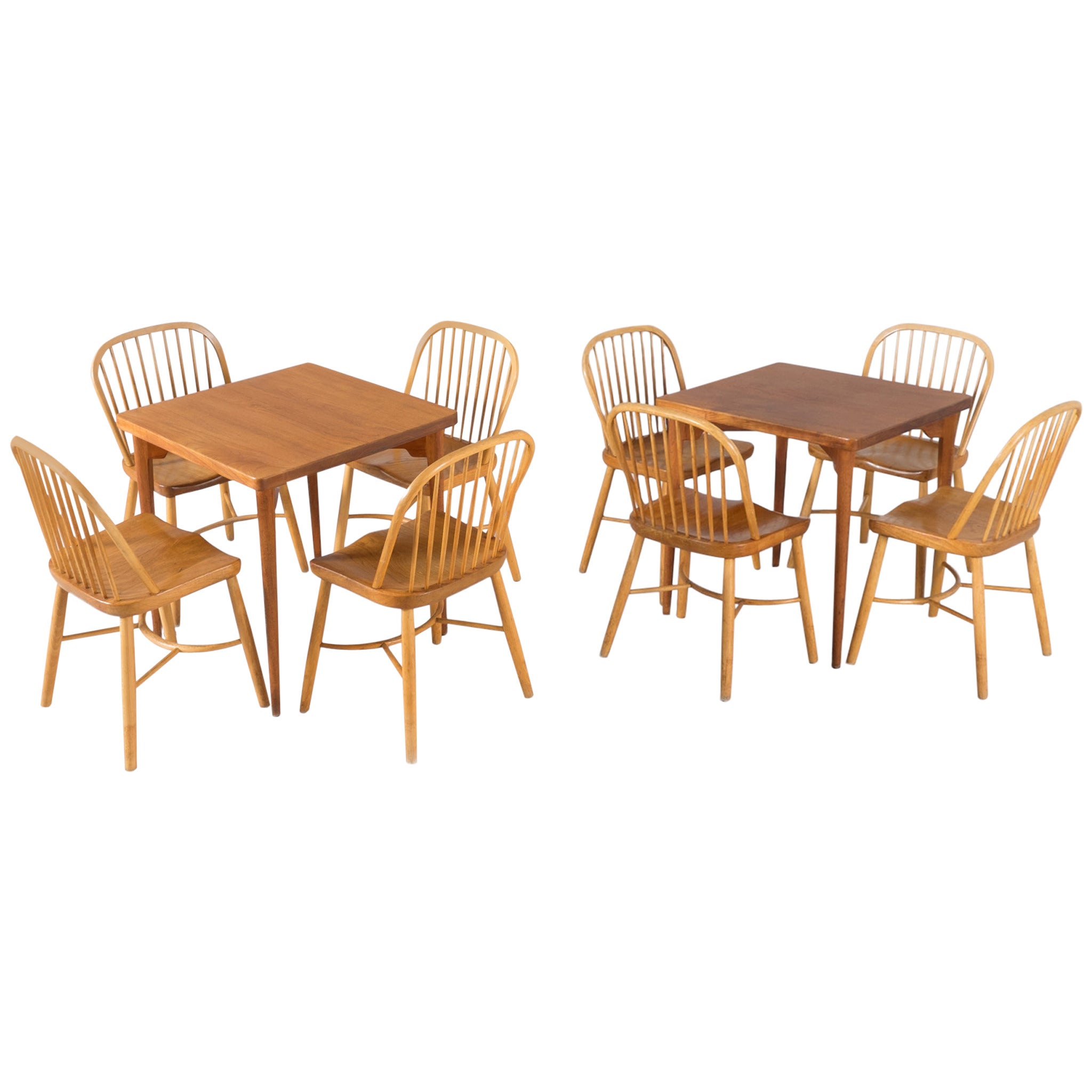 Two Scandinavian Dining Sets by Palle Suenson