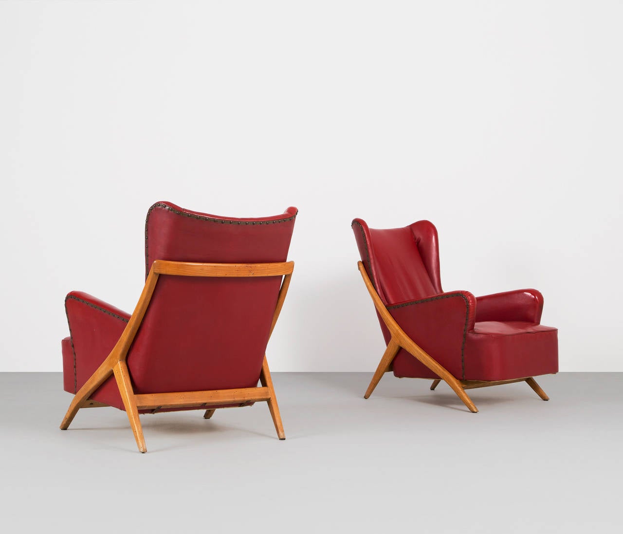 Set of Two Lounge Chairs by Mario Gottardi, Italy In Good Condition In Waalwijk, NL