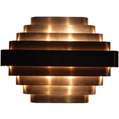 Jules Wabbes Brass Sconce