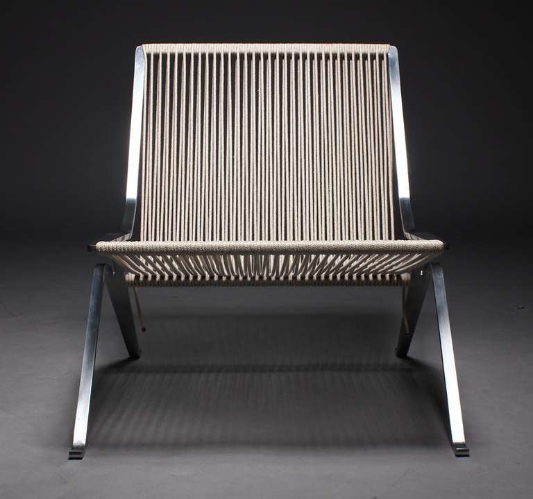 Danish Poul Kjærholm. PK 25 Lounge chair, produced by Fritz Hansen