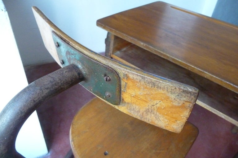 Old School Desk In Fair Condition For Sale In Brussels, BE