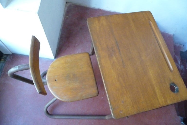 Mid-20th Century Old School Desk For Sale