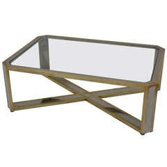 Coffee table 70
s in brass