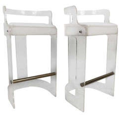 Lucite Bar Stools