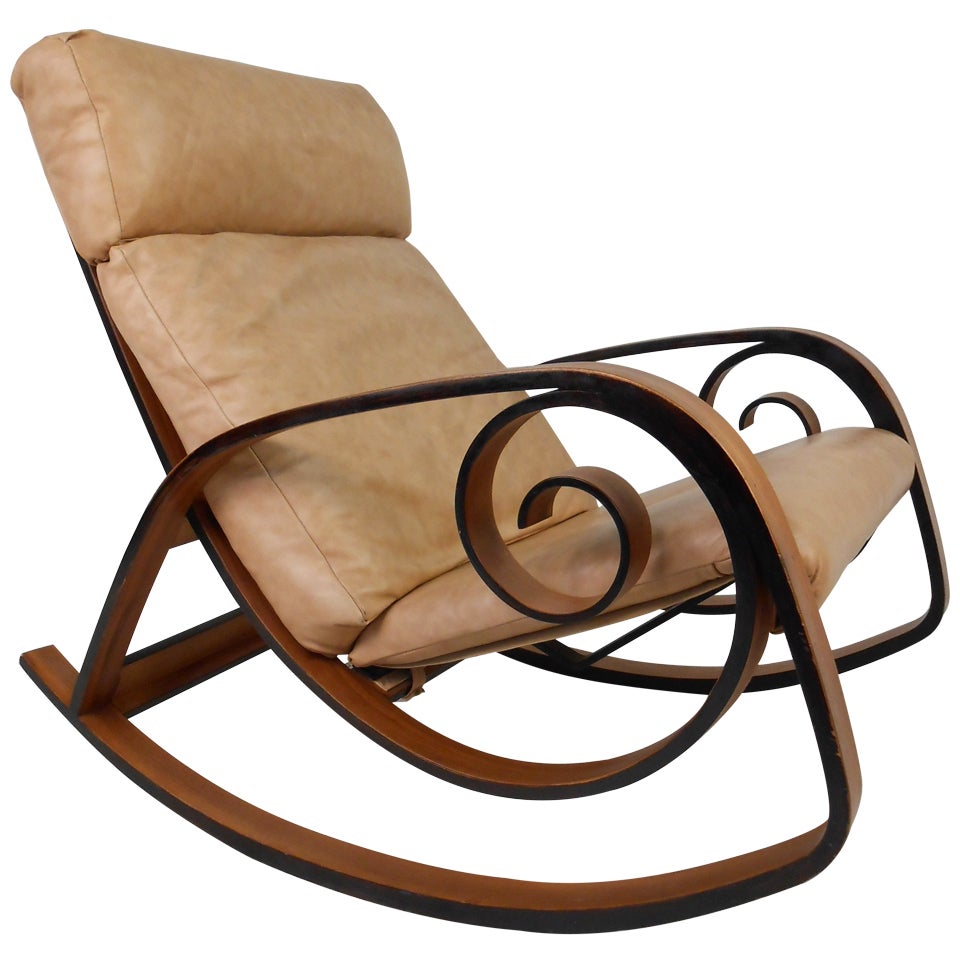 Danish Modern Bentwood Rocking Chair