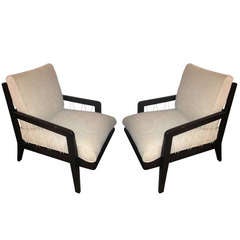 Pair Edward J Womley Club Chairs