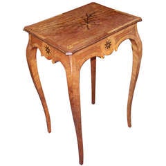 An Italian Neoclassical Satinwood And Tulipwood Inlaid Side Table