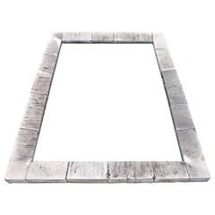 18th Century Ashlar Cut Bourgogne Stone Rectangular Pool Surround 11