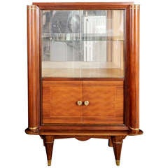 Jules Leleu French Art Deco Rosewood Marquetry Vitrine 9