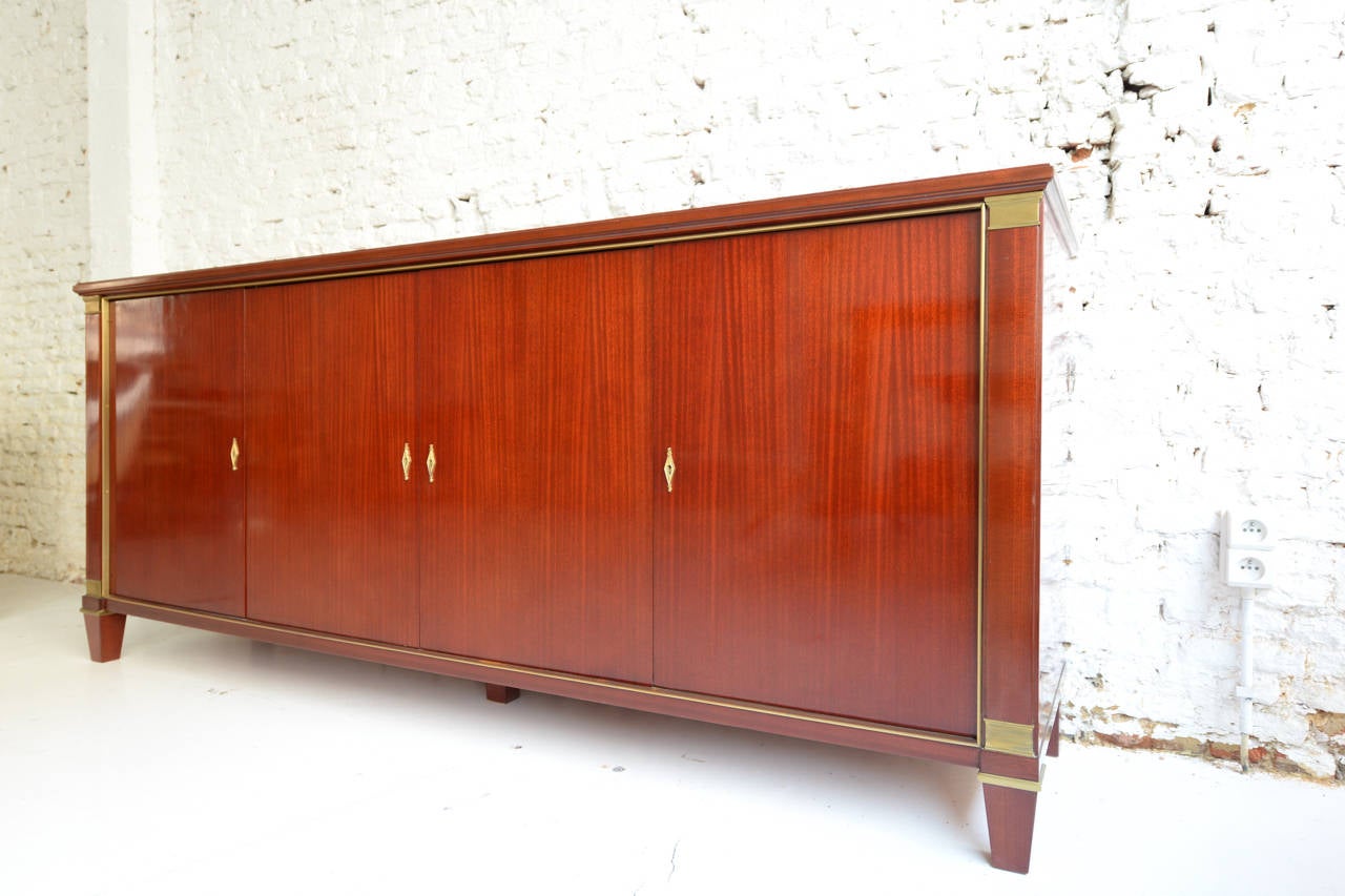 Mid-20th Century De Coene Mahogany Credenza