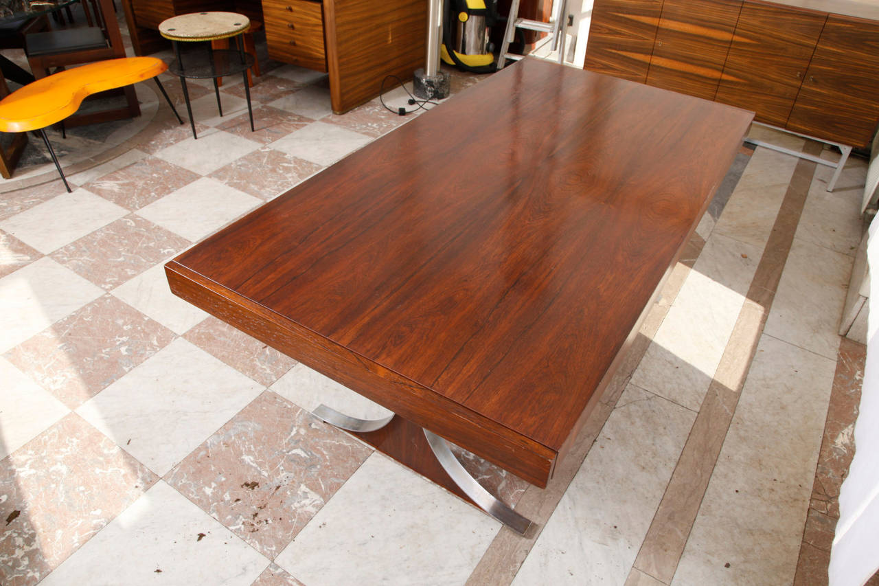 French René Caillette Rosewood Table