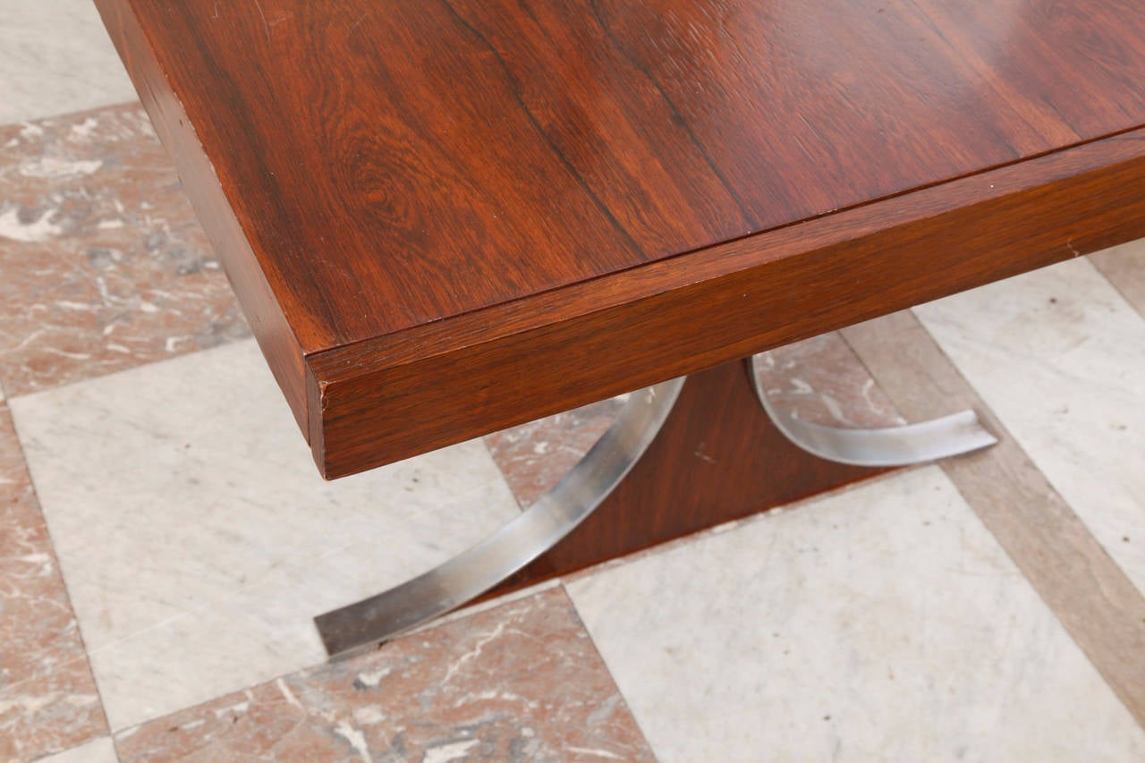 Mid-20th Century René Caillette Rosewood Table