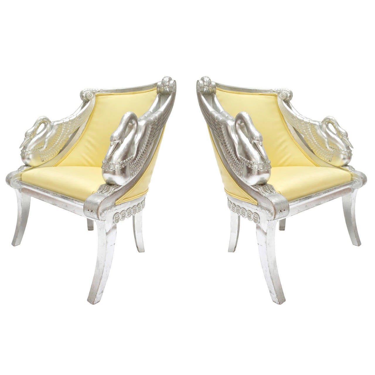 Pair Of Philippe Starck Swan Armchairs At 1stdibs Pair Of Philippe Starck Swan Armchairs For