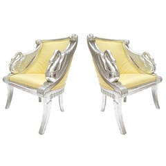 Pair of Philippe Starck Swan Armchairs