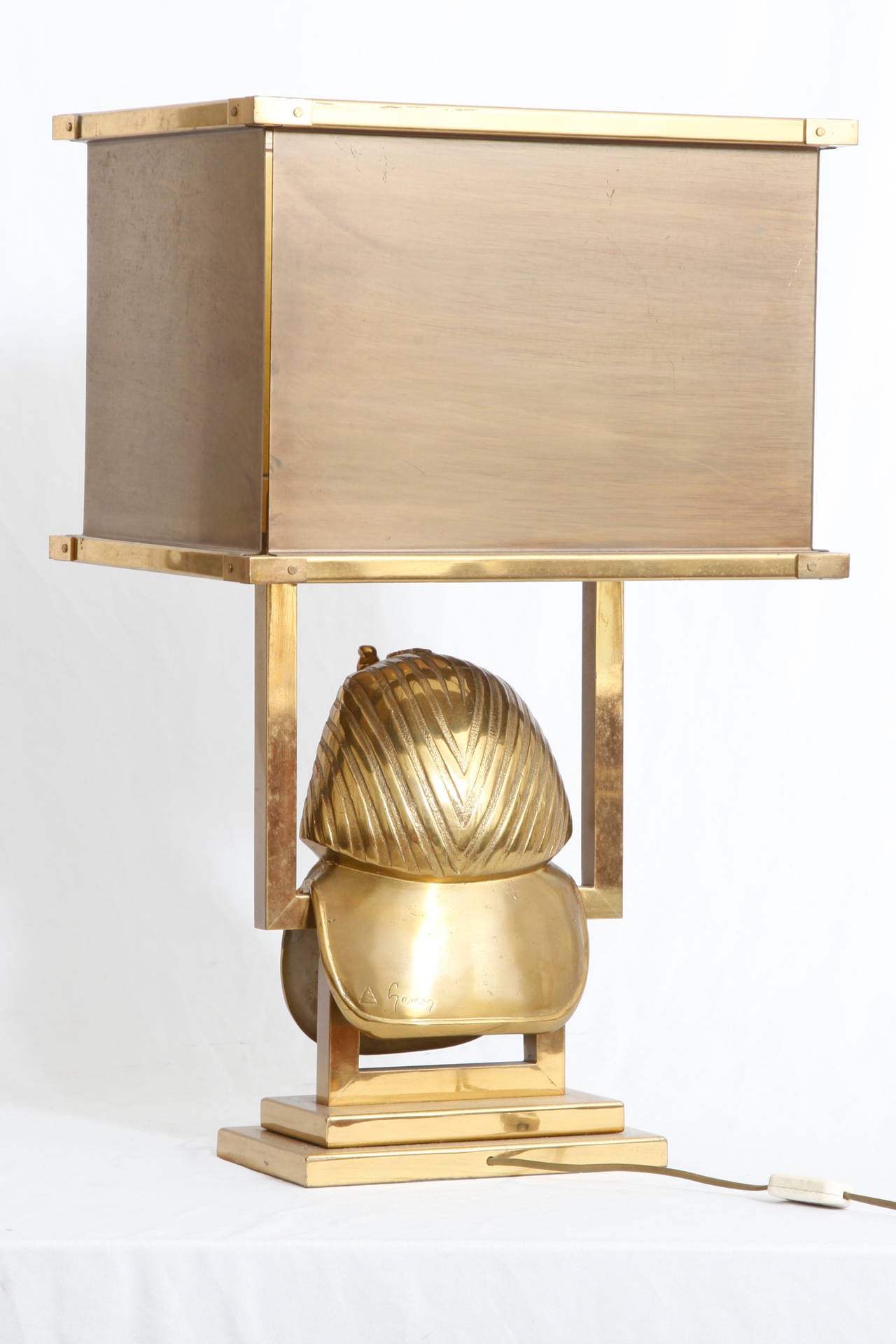 Mid-Century Modern Toetanchamon Brass Table Lamp